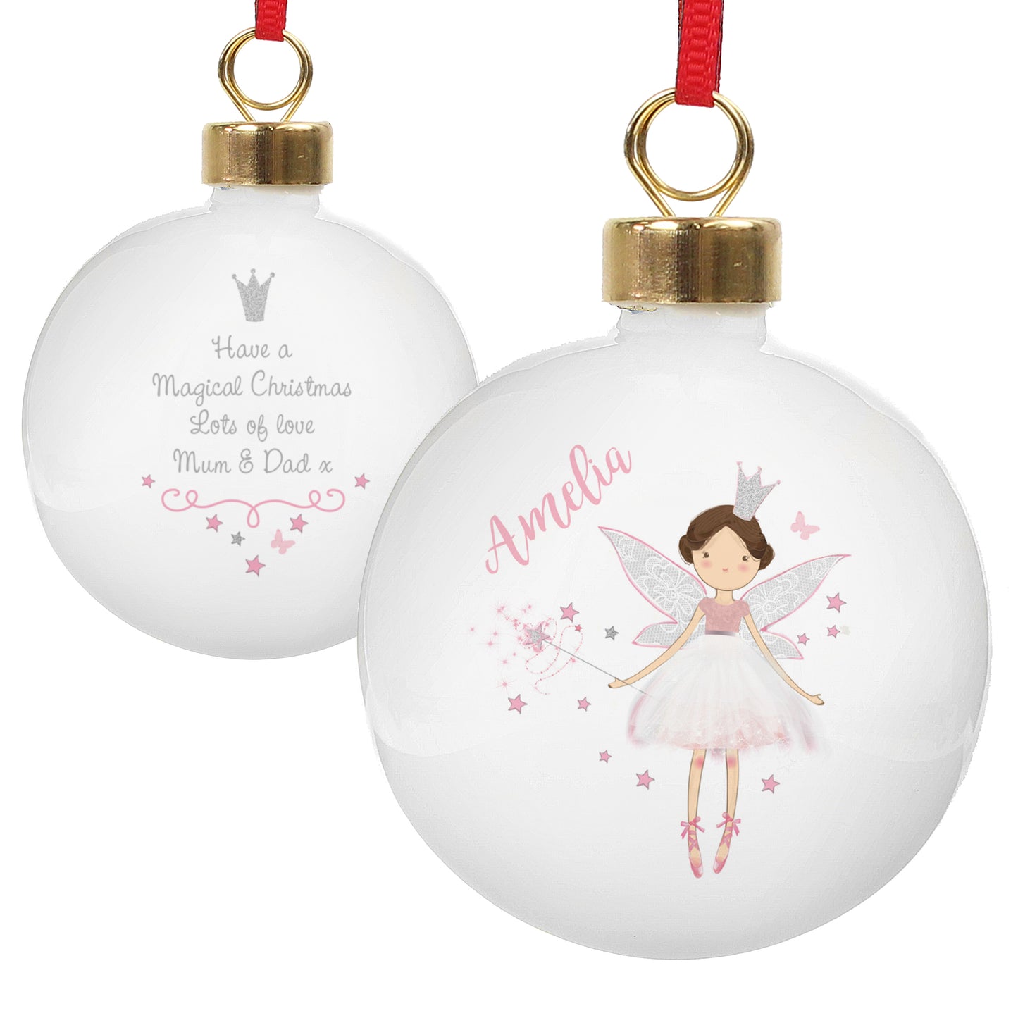 Personalised Fairy Princess Bauble