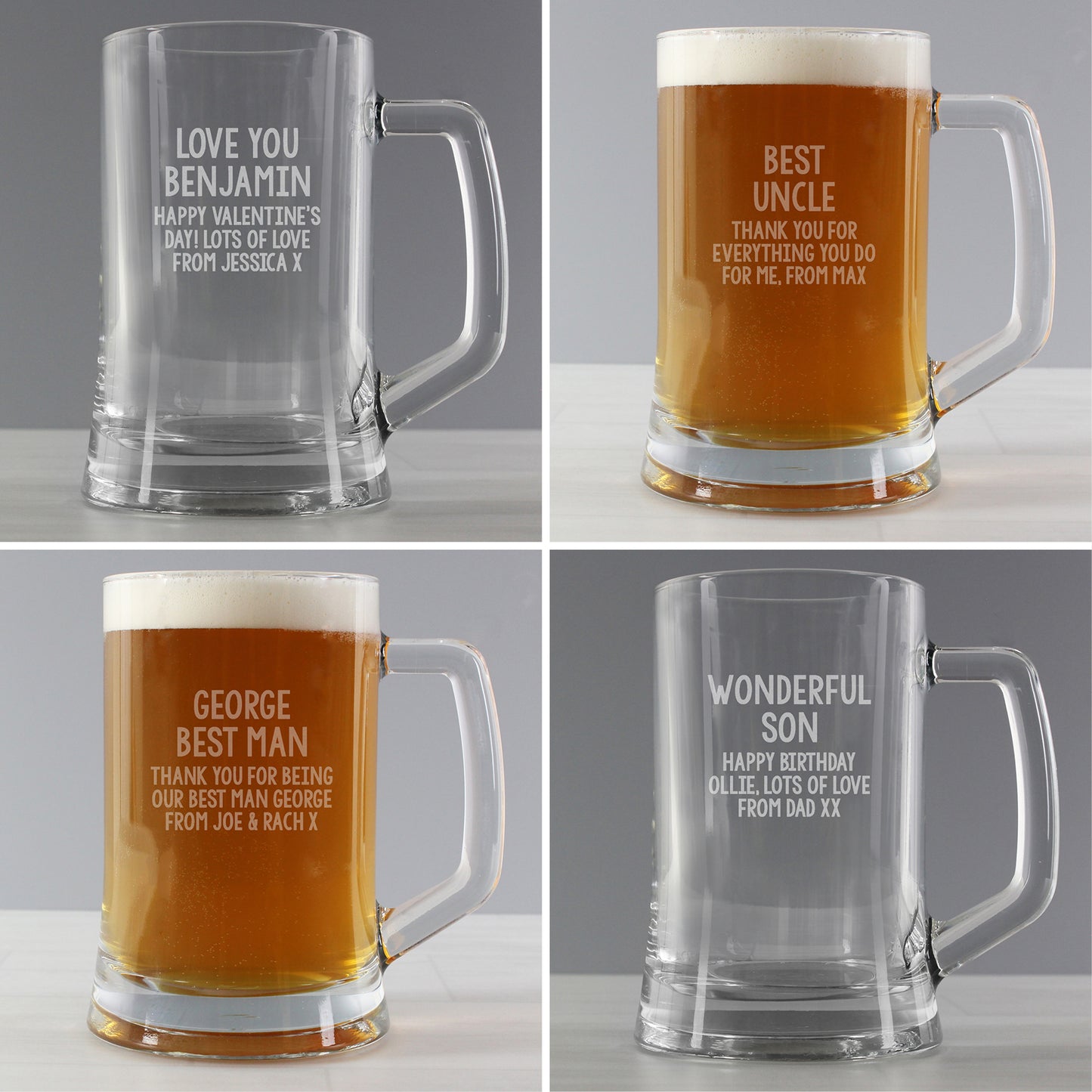 Personalised Free Text Pint Stern Tankard