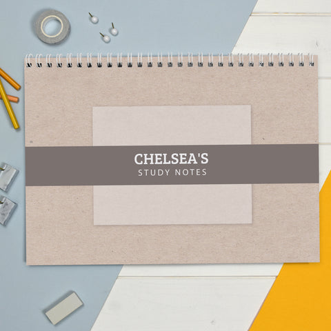 Personalised Study A4 Desk Planner
