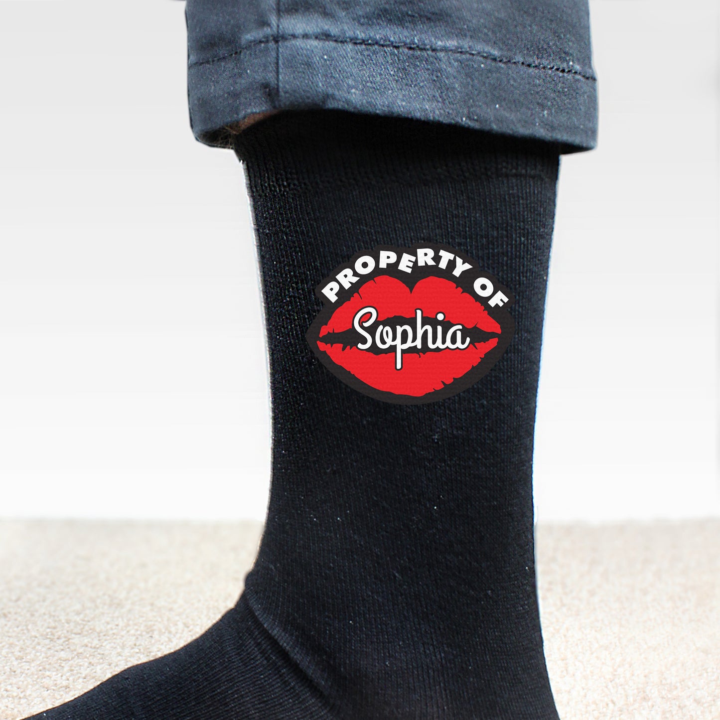 Personalised Property Of Mens Socks