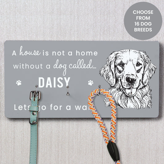 Personalised Dog Breed Lead Hooks