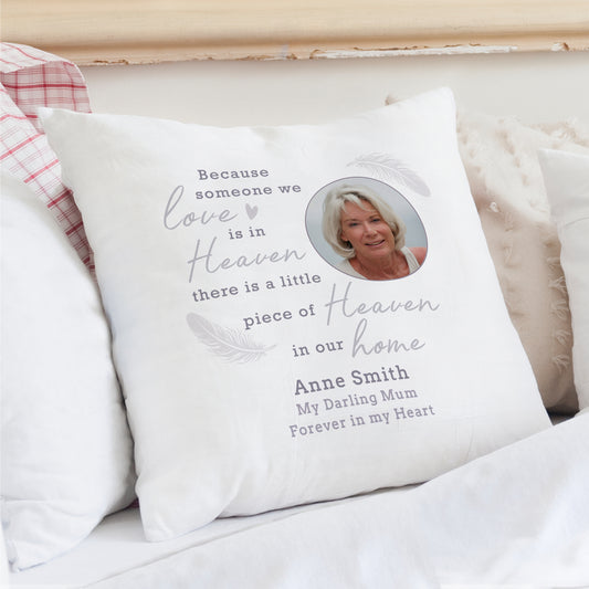 Personalised Memorial Photo Upload Cushion