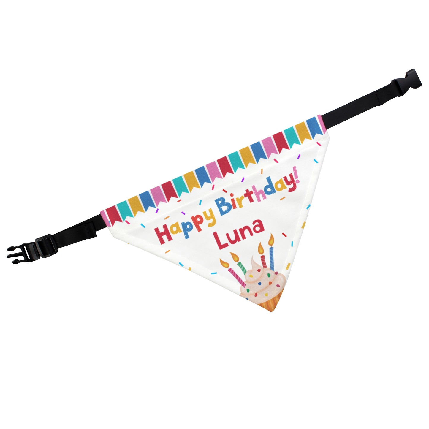 Personalised Happy Birthday Dog Bandana