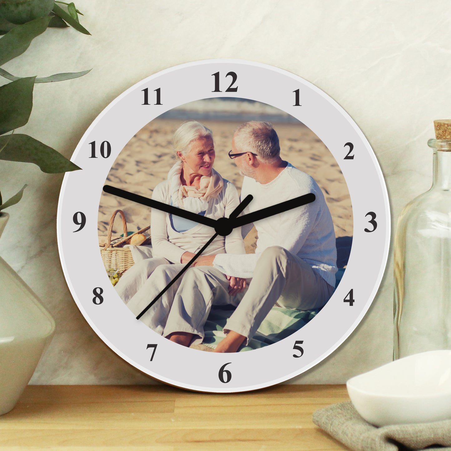 Personalised Photo Upload Wooden Clock