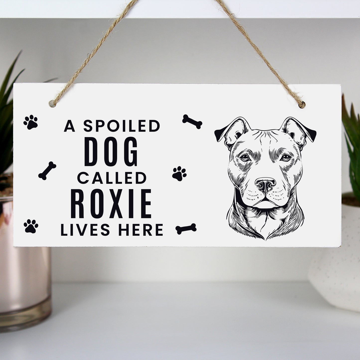 Personalised Dog Breed Wooden Sign