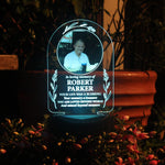 Personalised Memorial Photo Upload Outdoor Solar Light