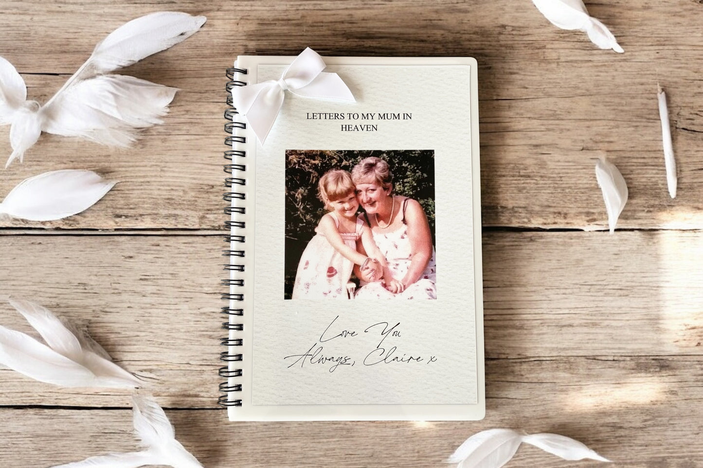 Photo Upload Personalised Letters To Heaven Notebook