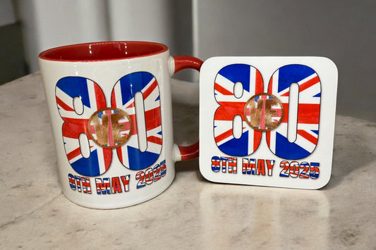 VE Day 80th Anniversary Mug & Coaster Sets