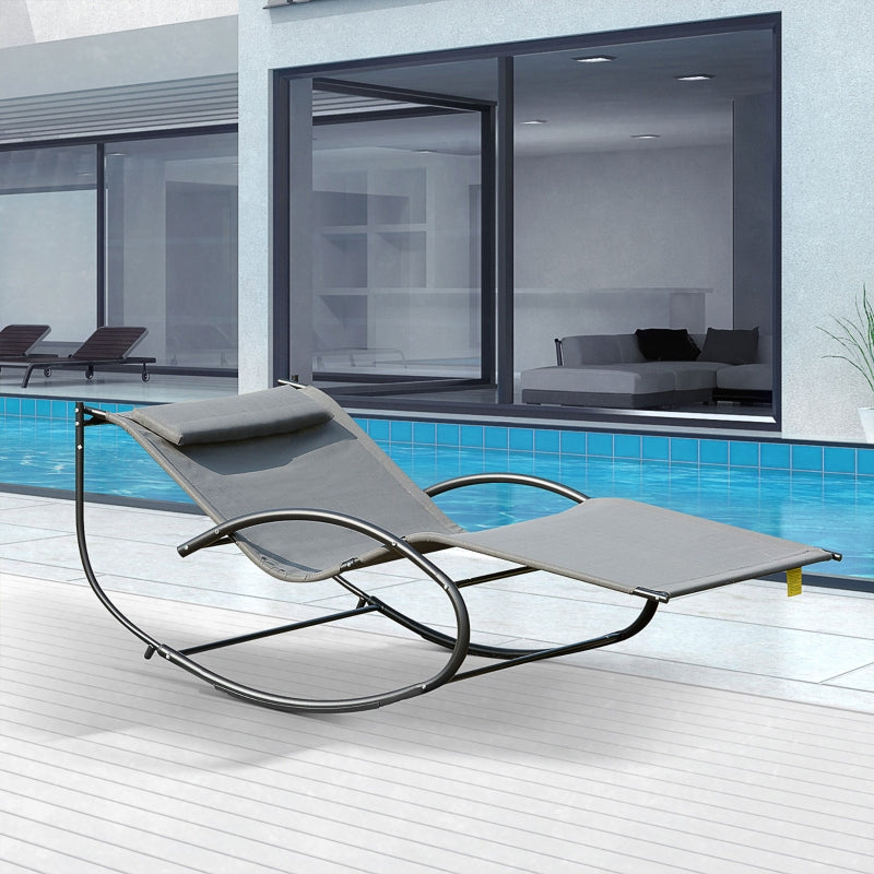 Double Hammock Swing Rock Chair Sun Lounger