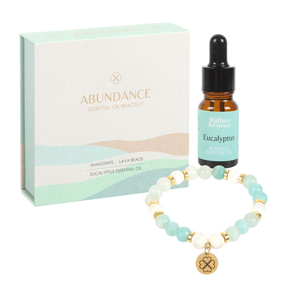 Abundance Ammonite Crystal Essential Oil Bracelet