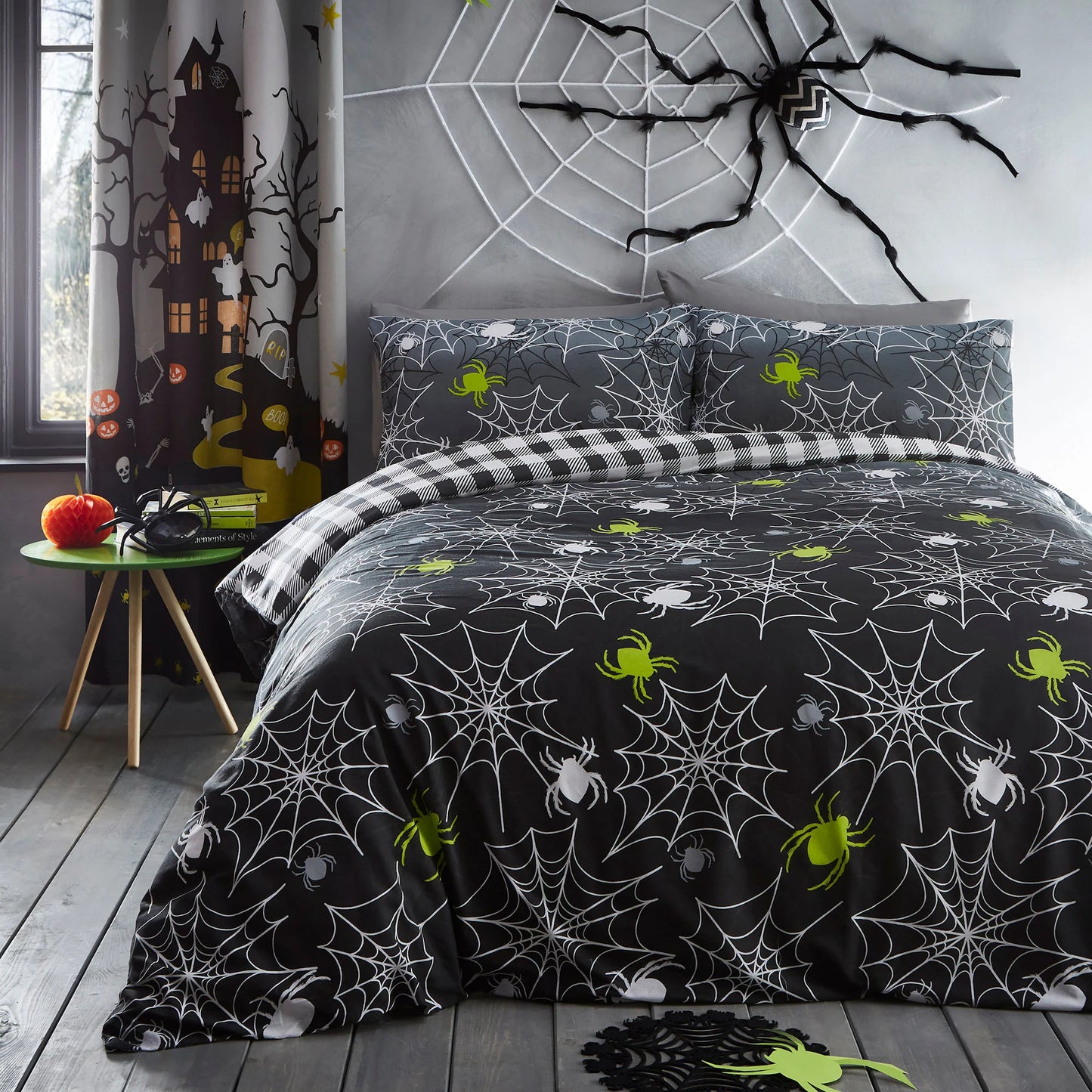 Spiders Duvet Cover Set - Glow in The Dark