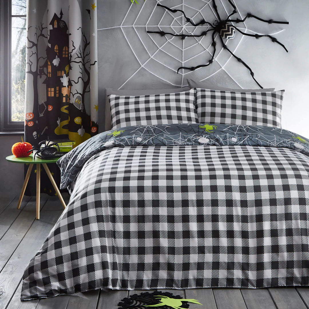 Spiders Duvet Cover Set - Glow in The Dark