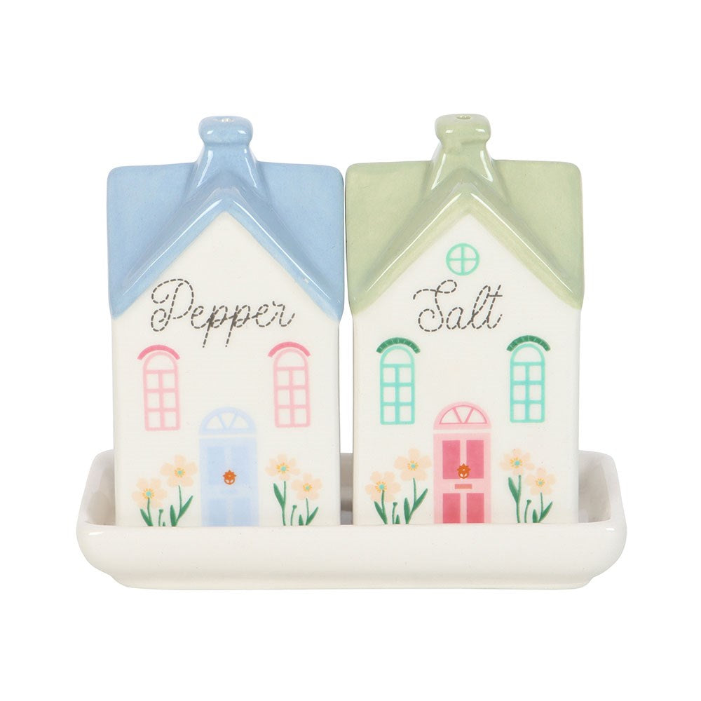 Pastel House Salt & Pepper Shakers