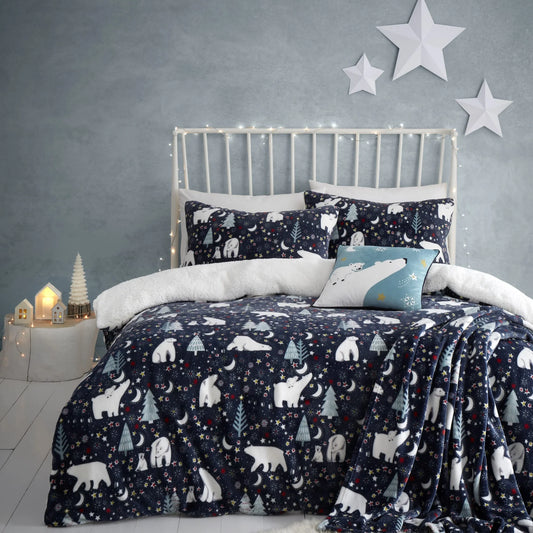 Starry Night Duvet Cover Set in Blue