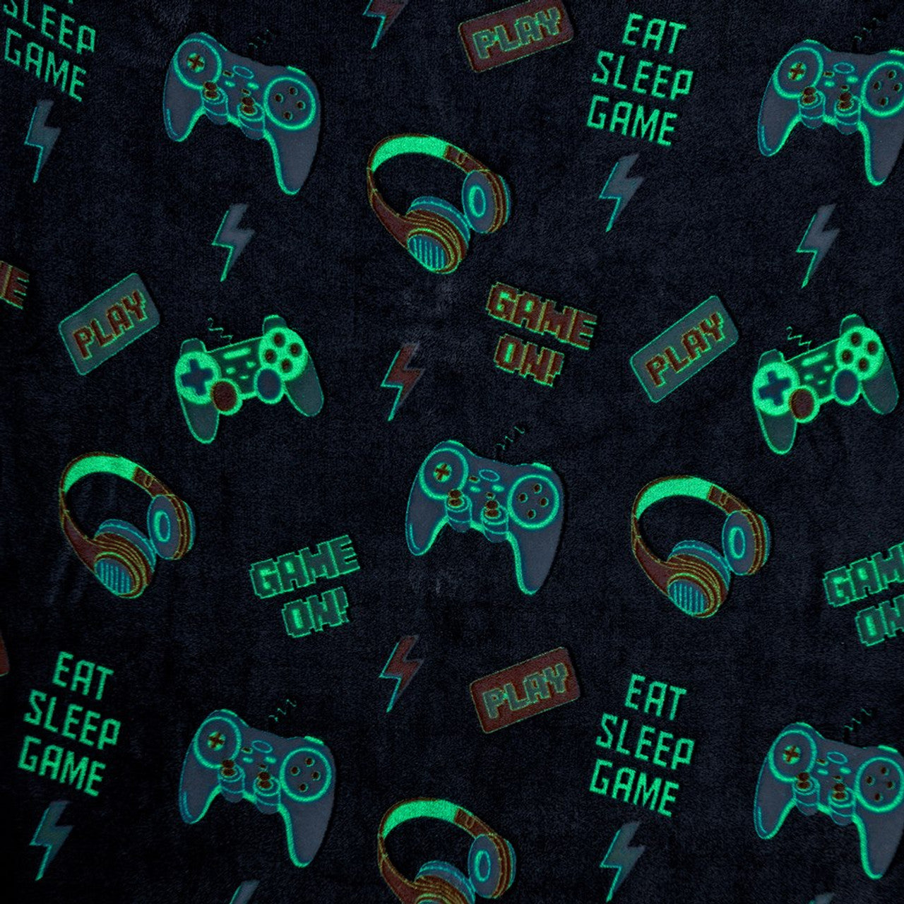 Gaming Glow In The Dark Blanket 127x152cm