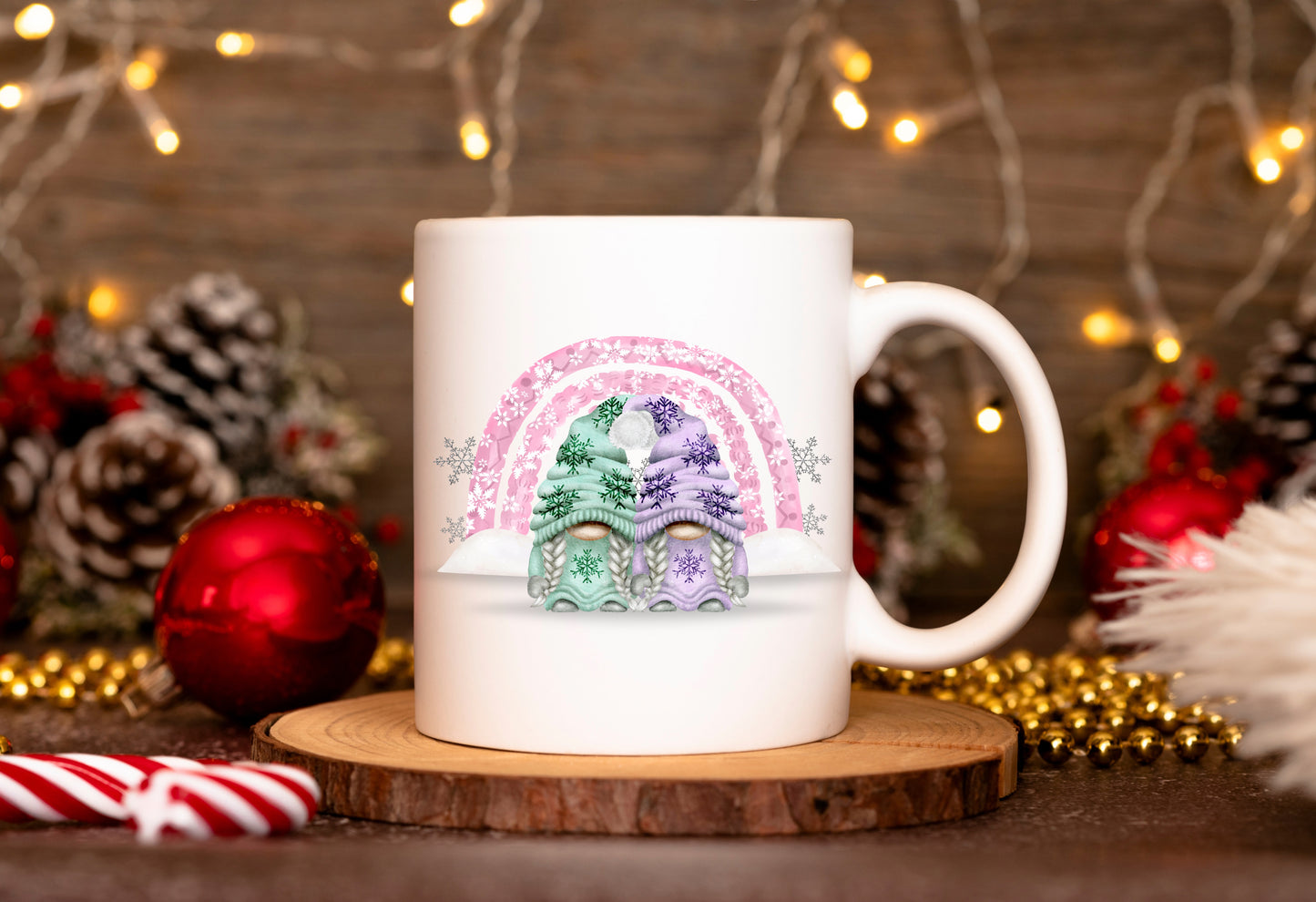 Festive Friendship Gonk Mug or Travel Mug