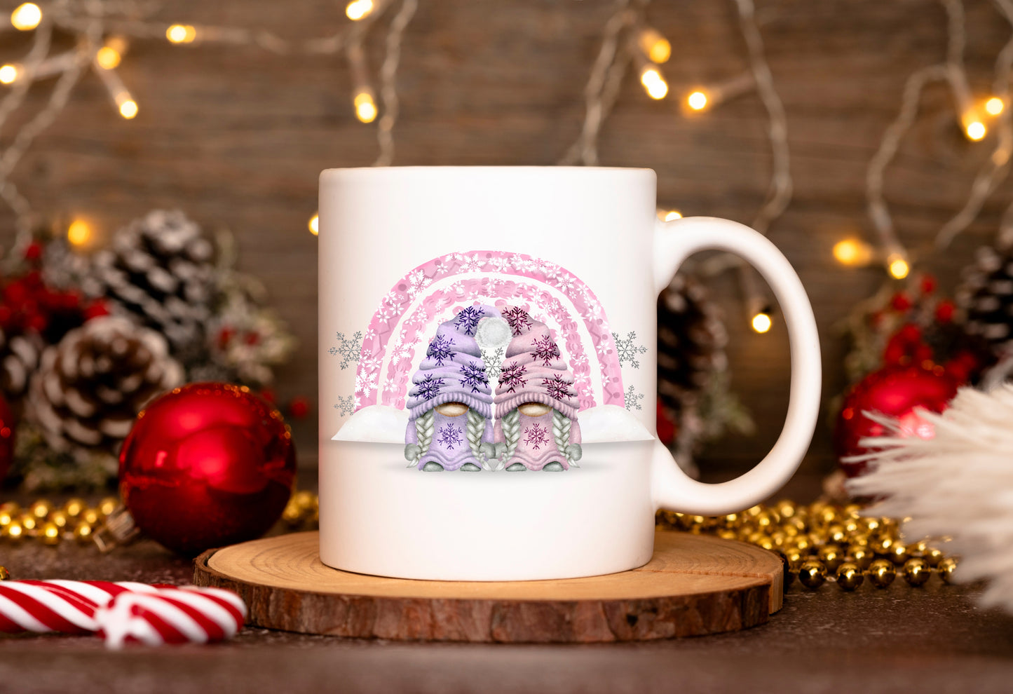 Festive Friendship Gonk Mug or Travel Mug