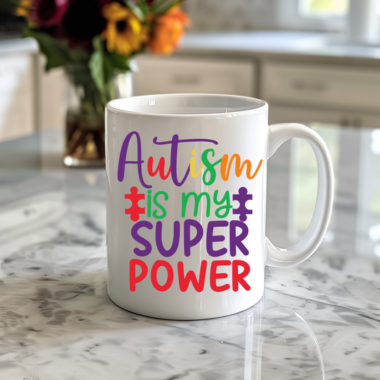 Super Power - Autism Awareness Mug or Travel Mug