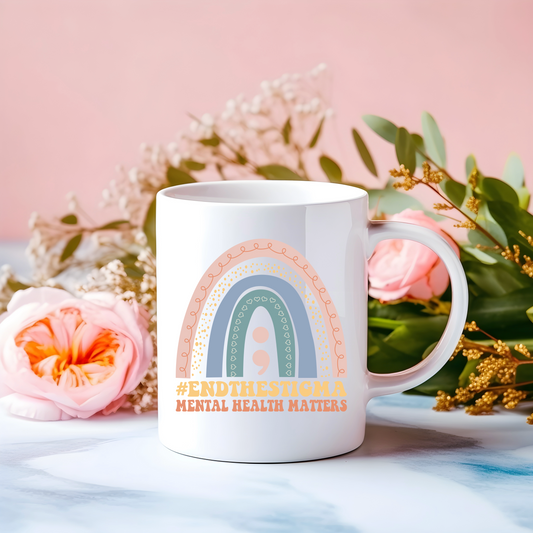 End The Stigma - Mental Health Matters Mug or Travel Mug