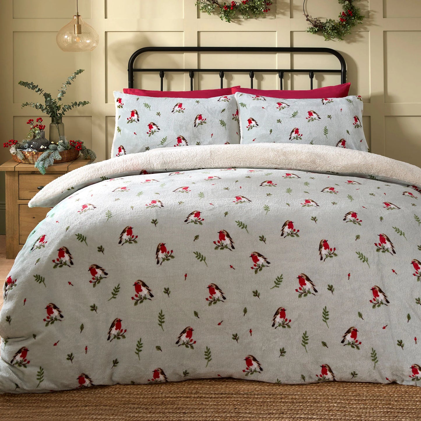 Winter Robin Duvet Cover Set