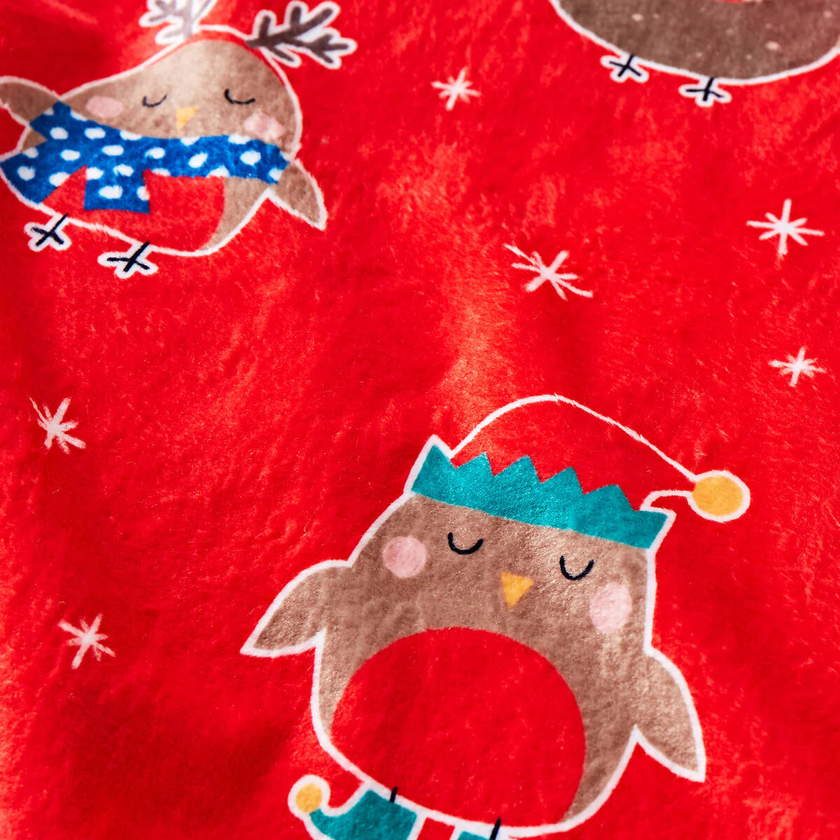 Christmas Party Robins Duvet Cover