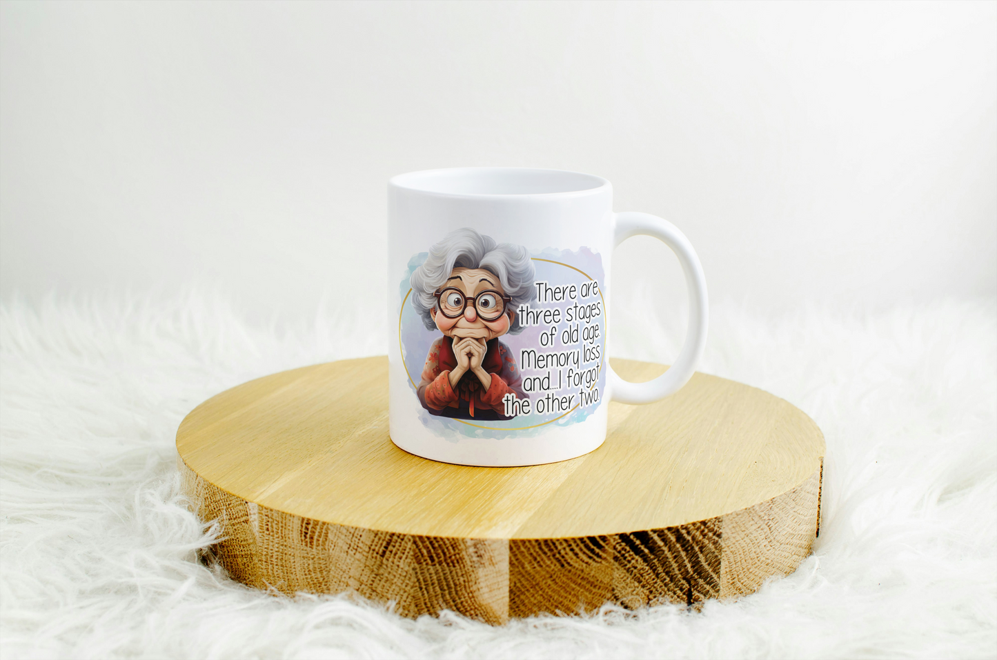 Rude Granny Humour Mug - Old Age