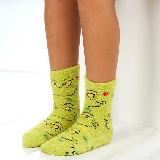 Kids Christmas The Grinch Cosy Socks 1 Pair