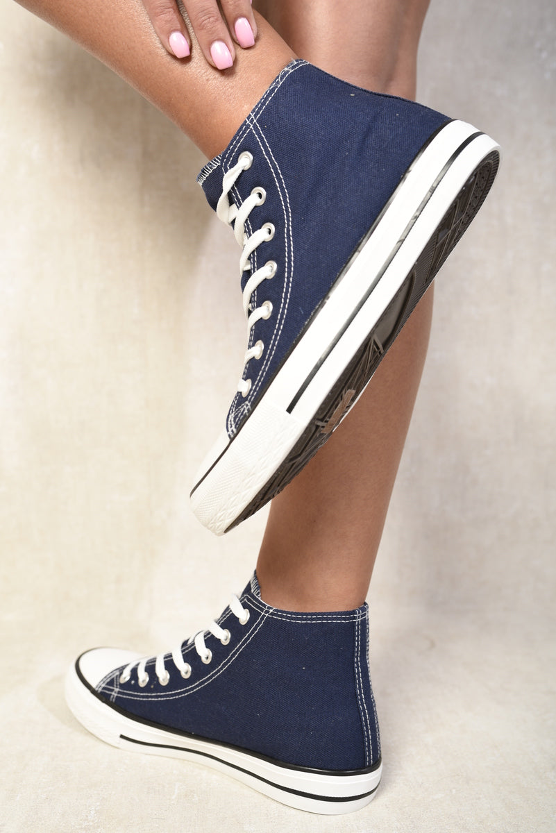 Andrea High Top Lace Up Trainers