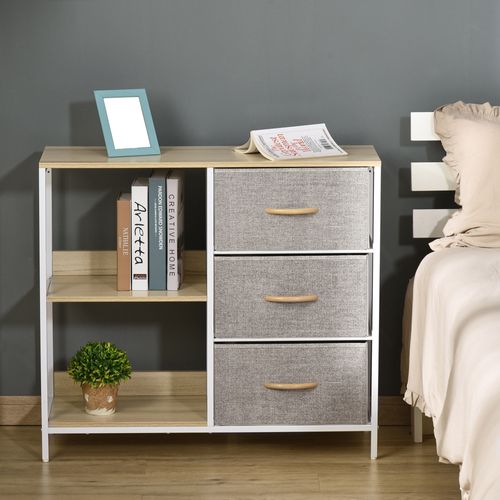 Chest Dresser with 3 Drawers Storage Cabinet