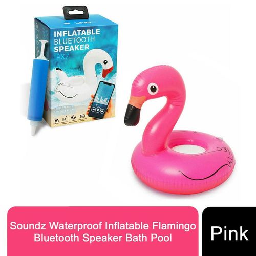 Waterproof Inflatable Flamingo Bluetooth Speaker For the Bath or Pool