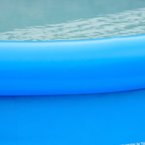 274cmx76cm Round Paddling Inflatable Swimming Pool Family-Sized & Hand Pump Blue