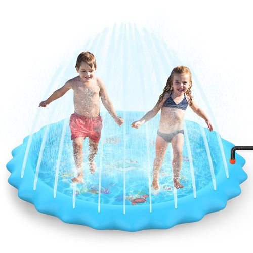 168cm Round Inflatable Sprinkler Splash Pad Play Mat