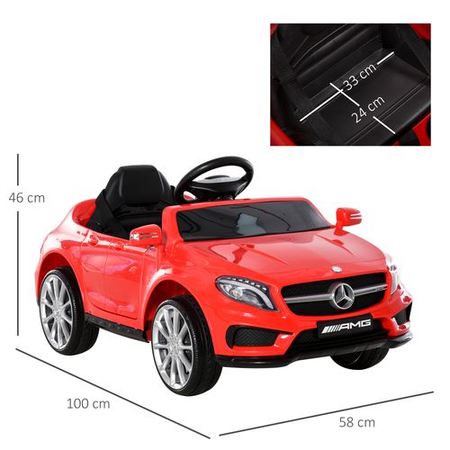 6V Licensed Mercedes Benz Kids Ride On Car - Red