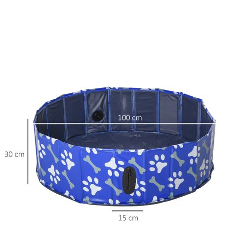 Dog Swimming Pool Foldable Pet Bathing Shower Tub Padding Pool -100cm