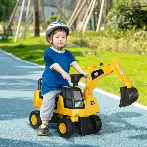 CAT Licensed Kids Construction Ride-On Digger, for ages 1-3 Years