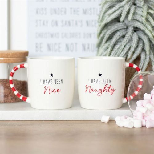 Naughty and Nice Couples Mug Set