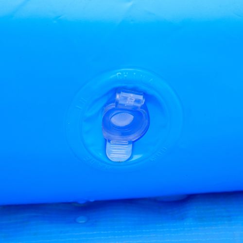 274cmx76cm Round Paddling Inflatable Swimming Pool Family-Sized & Hand Pump Blue