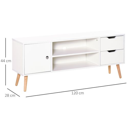 Modern TV Stand Storage Shelf Media Console Table