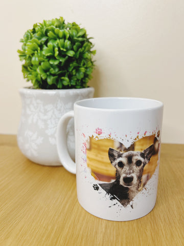 Best Friend Dog Photo Upload Mug - Colour options available