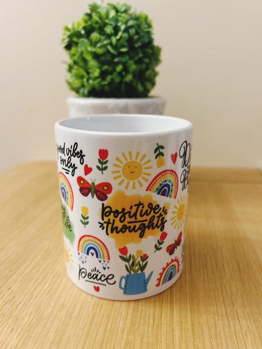 Colourful Positive Thoughts Mug