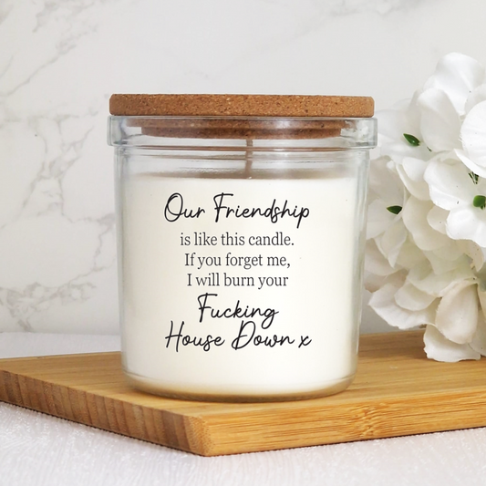 Our Friendship Sweary Candle