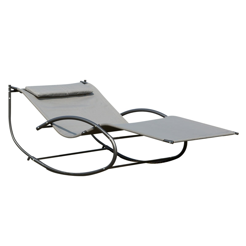 Double Hammock Swing Rock Chair Sun Lounger