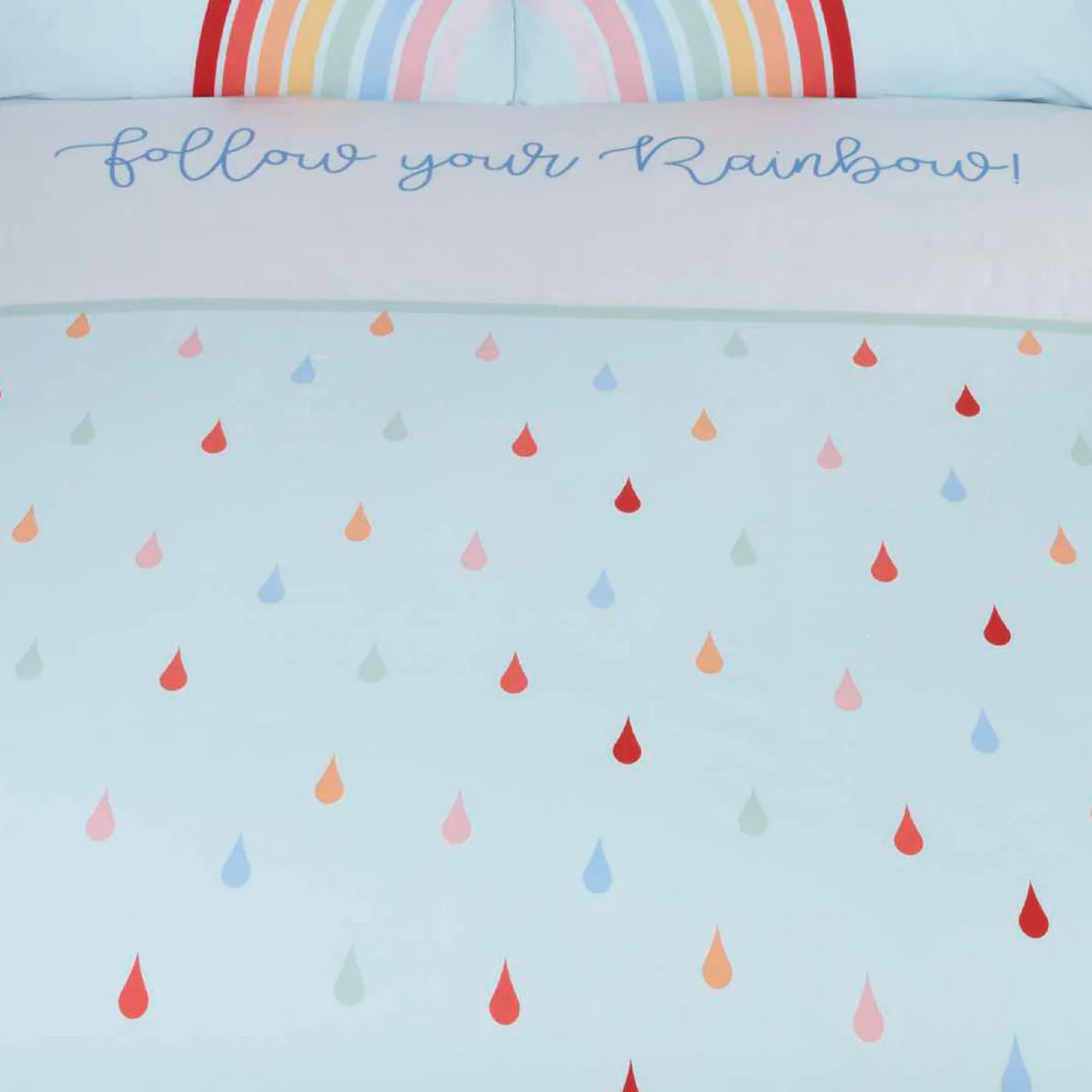 Follow Your Rainbow Blue Duvet Cover Set