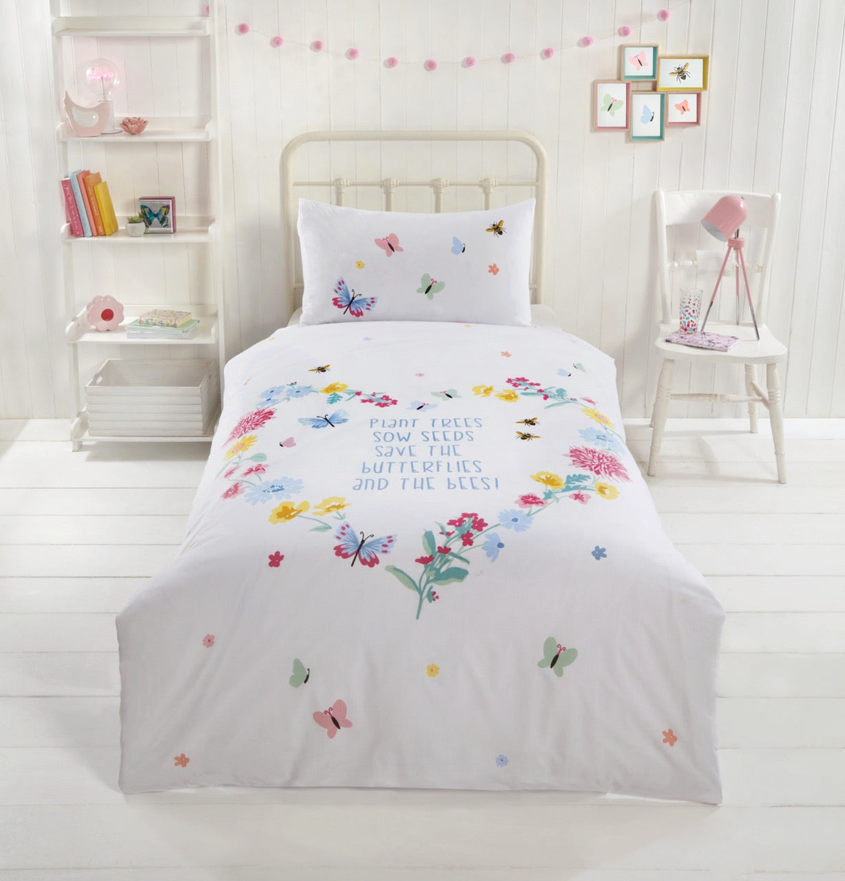 Butterflies and Bees Bedding Set