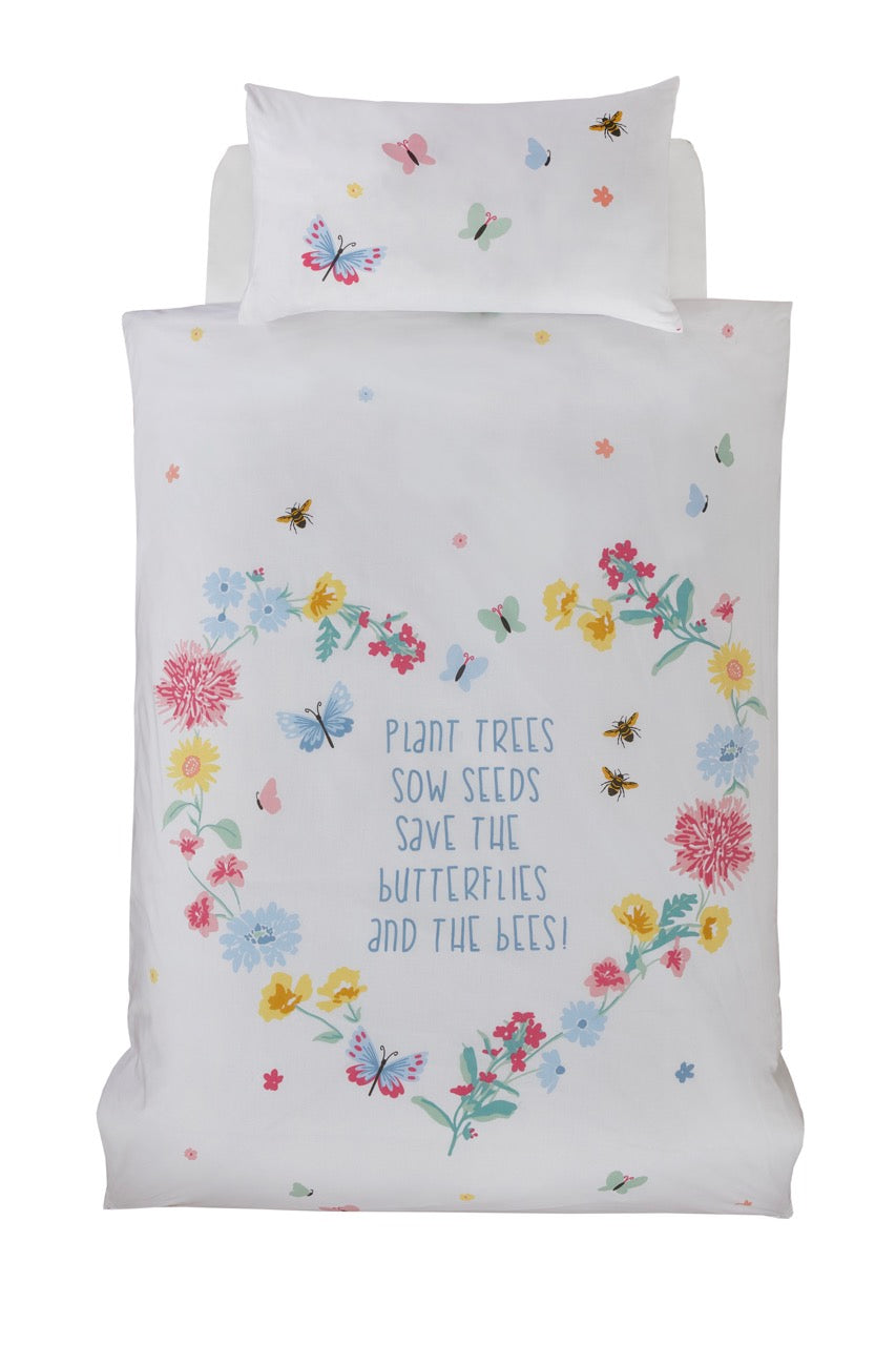 Butterflies and Bees Bedding Set