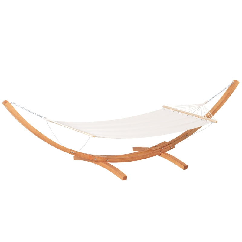 Outdoor Garden Hammock with Wooden Stand