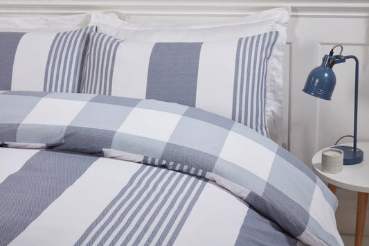 Chambray Bedding Set - Denim