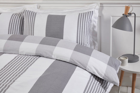 Chambray Bedding Set - Grey