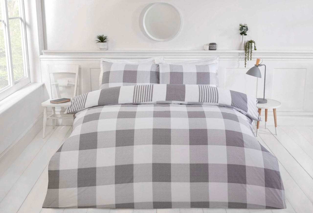 Chambray Bedding Set - Grey