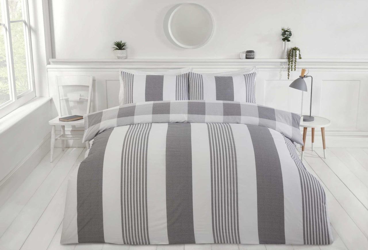 Chambray Bedding Set - Grey